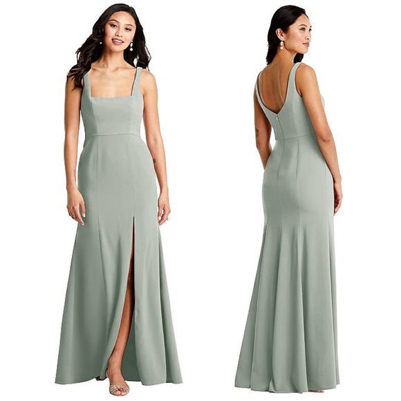 Bella Bridesmaids BB136 Square Neck Maxi Dress Alternate Rachel Green Friends 0 - Picture 3 of 12